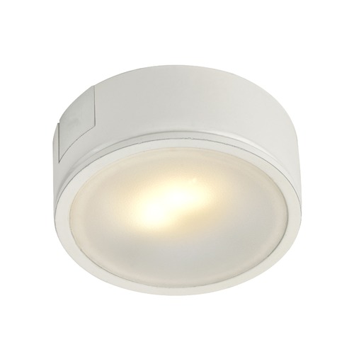 Recesso Lighting by Dolan Designs 120 Volt White LED Puck Light Surface Mount 3000K 260 Lumens UCPS-3000-WH