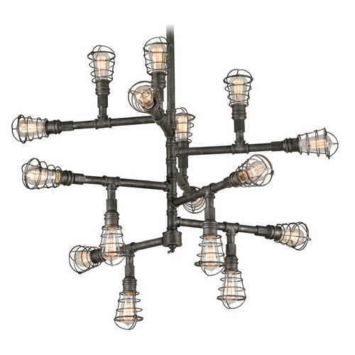 Troy Lighting Conduit Old Silver Pendant by Troy Lighting F3818