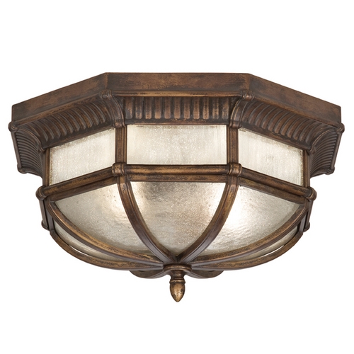 Fine Art Lamps Seeded Glass Close To Ceiling Light Bronze Fine Art Lamps 845282ST