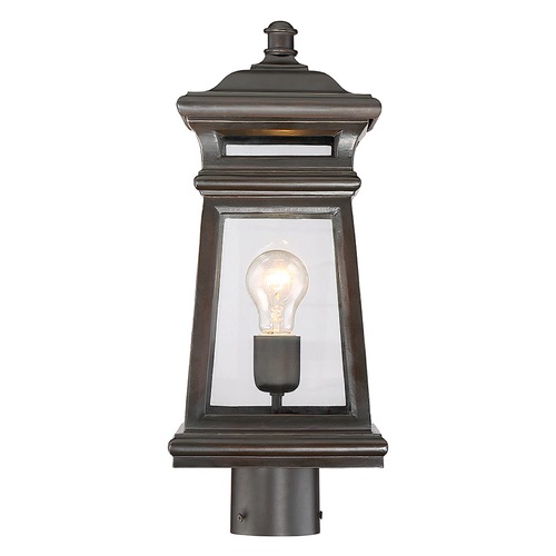 Savoy House Taylor English Bronze & Gold Post Light by Savoy House 5-244-213