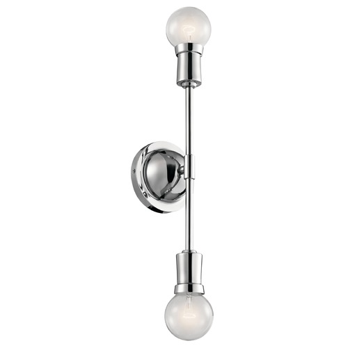 Kichler Lighting Armstrong Wall Sconce in Chrome by Kichler Lighting 43195CH