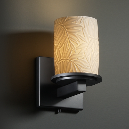 Justice Design Group Justice Design Group Limoges Collection Sconce POR-8771-10-BMBO-MBLK