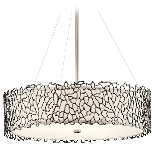 Kichler Lighting Silver Coral 22-Inch Classic Pewter Pendant by Kichler Lighting 43347CLP