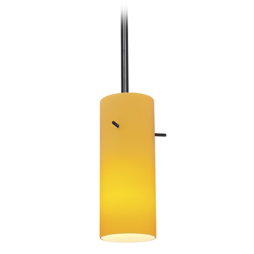 Access Lighting Cylinder Oil Rubbed Bronze LED Mini Pendant by Access Lighting 28030-3R-ORB/AMB