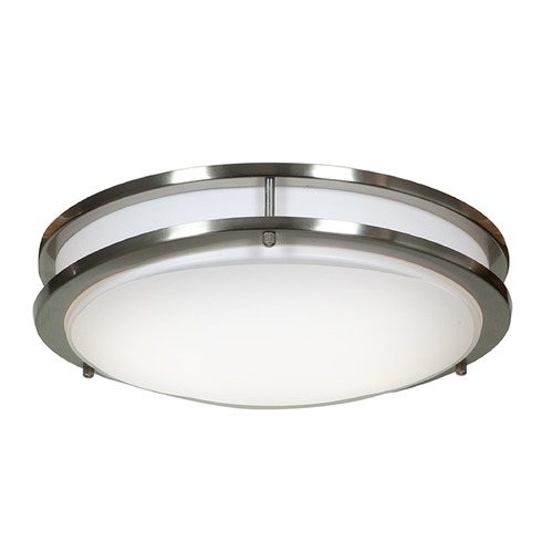 Access Lighting Solero Brushed Steel LED Flush Mount by Access Lighting 20465LEDD-BS/ACR