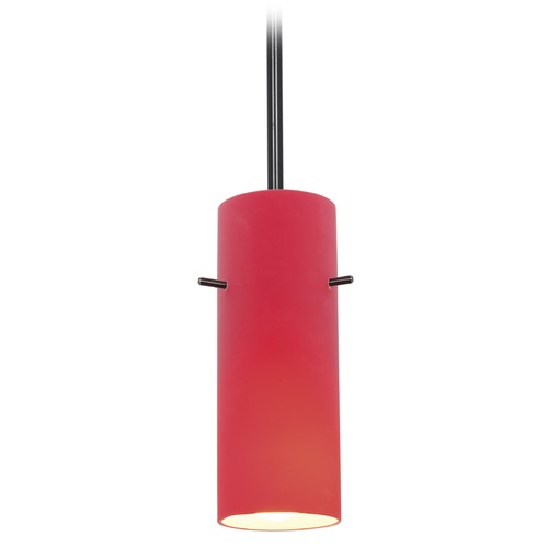 Access Lighting Cylinder Oil Rubbed Bronze LED Mini Pendant by Access Lighting 28030-3R-ORB/RED