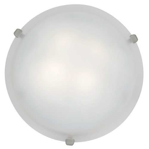Access Lighting Mona Brushed Steel LED Flush Mount by Access Lighting 23020LEDD-BS/WH