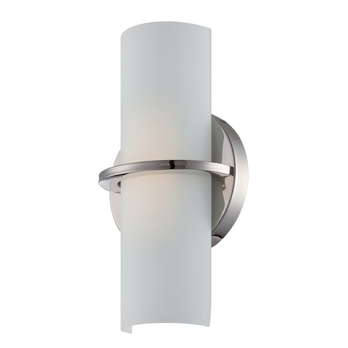 Nuvo Lighting Modern LED Sconce Wall Light in Polished Nickel by Nuvo Lighting 62/185