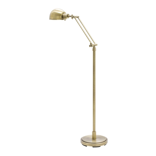 House of Troy Lighting Addison Adjustable Pharmacy Floor Lamp in Antique Brass by House of Troy Lighting AD400-AB