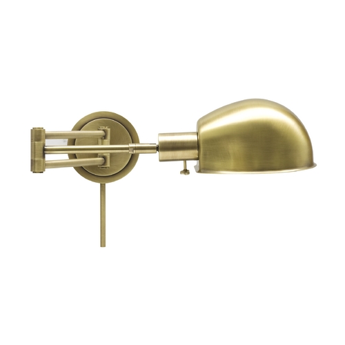 House of Troy Lighting Addison Pharmacy Swing-Arm Lamp in Antique Brass by House of Troy Lighting AD425-AB