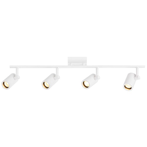 Recesso Lighting by Dolan Designs Track Light with 4 Cylinder Spot Lights - White - GU10 Base TR0104-WH