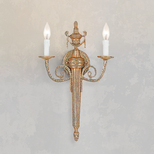 Crystorama Lighting Sconce Wall Light in Matte Brass Finish 662-MB