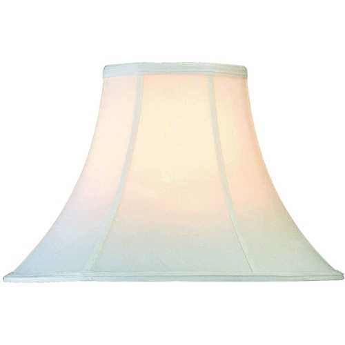 Lite Source Lighting White Bell Lamp Shade with Spider Assembly by Lite Source Lighting CH101-18