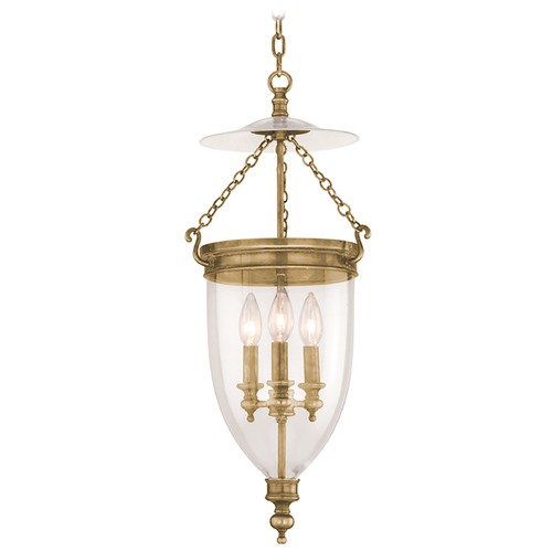Hudson Valley Lighting Hanover Pendant in Aged Brass by Hudson Valley Lighting 142-AGB