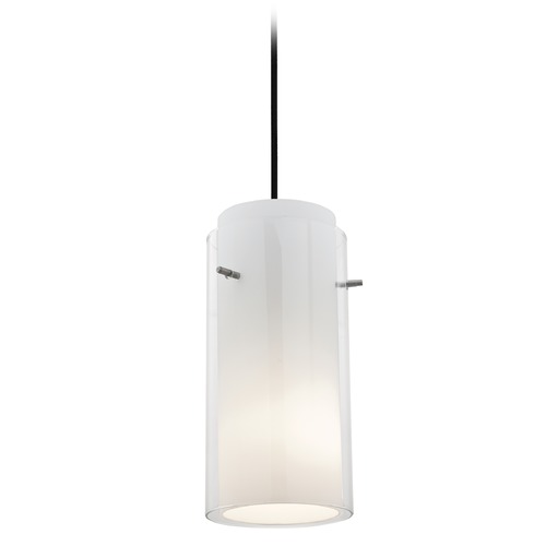 Access Lighting Glass`n Glass Cylinder Oil Rubbed Bronze Mini Pendant by Access Lighting 28033-3C-ORB/CLOP