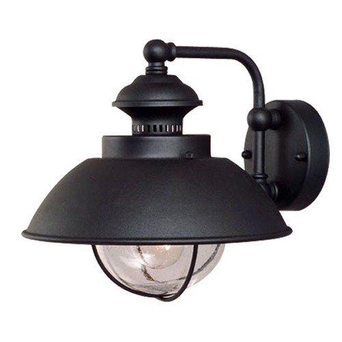 Vaxcel Lighting Seeded Glass Outdoor Wall Light Black by Vaxcel Lighting OW21501TB
