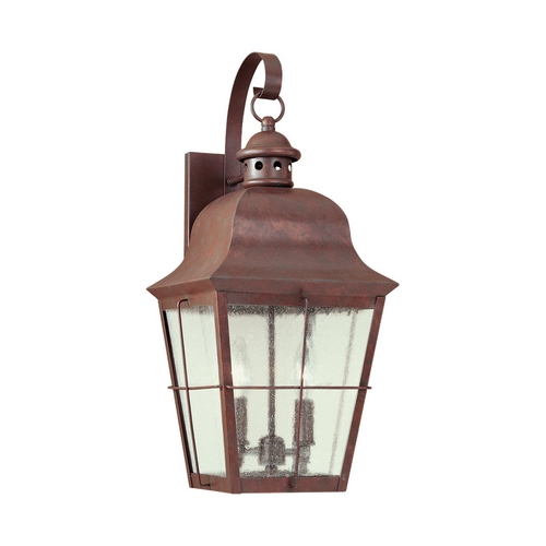 Generation Lighting Chatham Outdoor Wall Light in Weathered Copper by Generation Lighting 8463-44