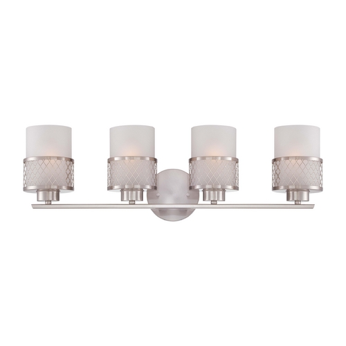 Nuvo Lighting Modern Bathroom Light in Brushed Nickel by Nuvo Lighting 60/4684