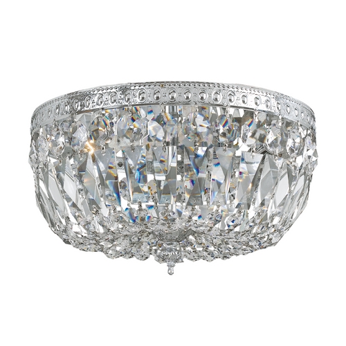 Crystorama Lighting Richmond Crystal Flush Mount in Polished Chrome by Crystorama Lighting 712-CH-CL-S