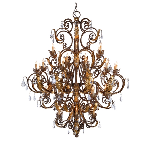 Currey and Company Lighting Innsbruck Chandelier in Venetian/Gold Leaf by Currey & Company 9530
