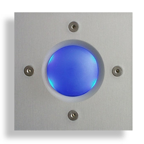 Spore Square Illuminated Doorbell Button in Blue by Spore Doorbells DBS-B