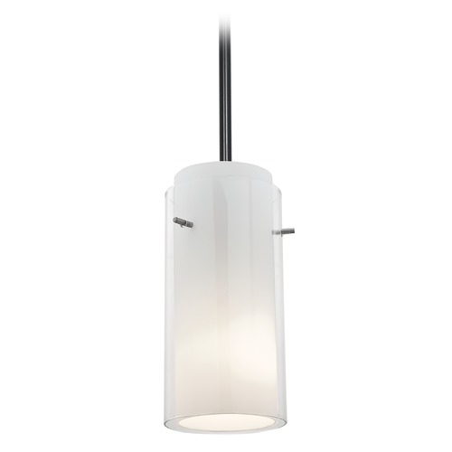 Access Lighting Glass`n Glass Cylinder Oil Rubbed Bronze Mini Pendant by Access Lighting 28033-3R-ORB/CLOP