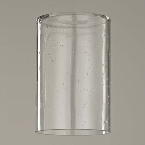 Design Classics Lighting Seeded Glass Cylinder Shade with 1-5/8 Fitter 6-Inch Tall GL1041C