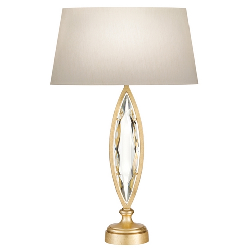 Fine Art Lamps Fine Art Lamps Marquise Florentine Brushed Gold Leaf Table Lamp with Oval Shade 850210-22ST