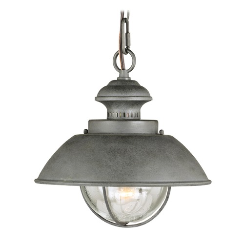 Vaxcel Lighting Seeded Glass Outdoor Hanging Light Gray by Vaxcel Lighting T0265
