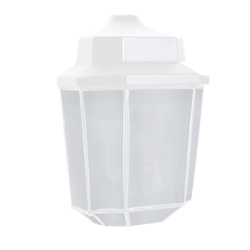 Besa Lighting Frosted Glass Outdoor Wall Light White Costaluz by Besa Lighting 302853-FR