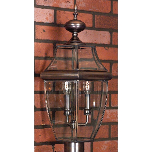 Quoizel Lighting Newbury Post Light in Aged Copper by Quoizel Lighting NY9043AC