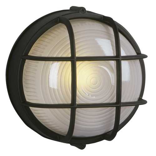 Galaxy Excel Lighting Marine Bulkhead Outdoor Wall Light in Black 305012-BK