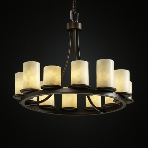 Justice Design Group Justice Design Group Clouds Collection Chandelier CLD-8768-10-DBRZ