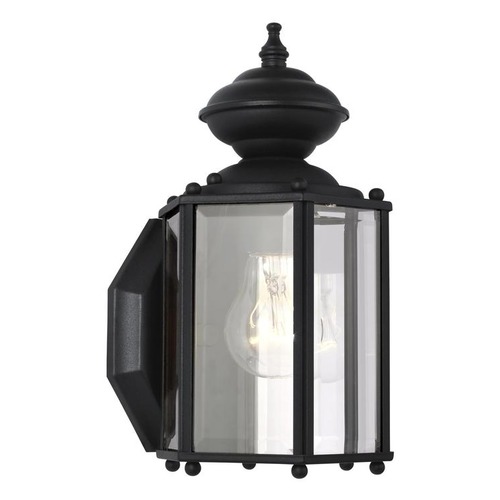 Generation Lighting Classico Outdoor Wall Light in Black by Generation Lighting 8507-12