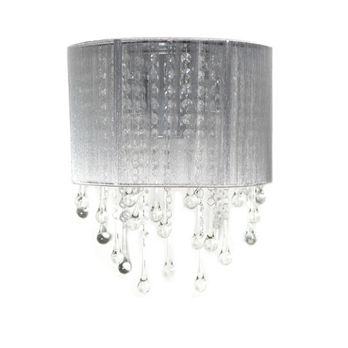 Avenue Lighting Beverly Drive 12-Inch Crystal Sconce in Silver by Avenue Lighting HF1511-SLV