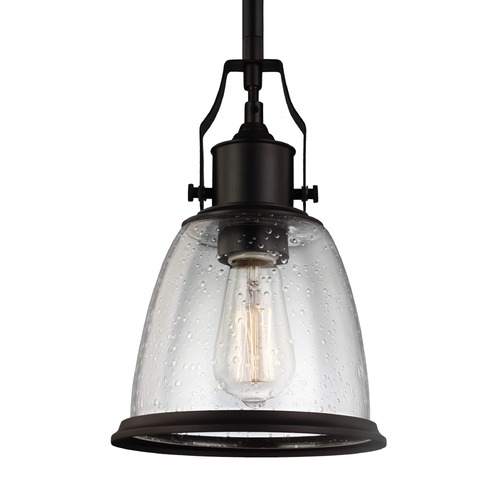 Generation Lighting Hobson Mini Pendant in Oil Rubbed Bronze by Generation Lighting P1354ORB