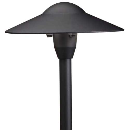 Kichler Lighting 8-Inch Dome 12V Path Light in Textured Black by Kichler Lighting 15310BKT