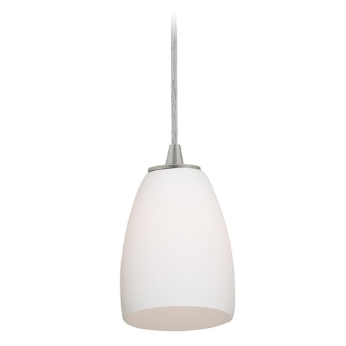 Access Lighting Sherry Brushed Steel Mini Pendant by Access Lighting 28069-3C-BS/OPL