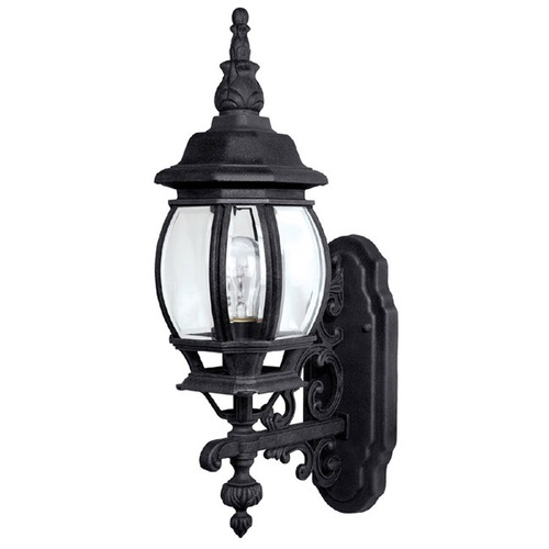 Capital Lighting French Country 19-Inch Outdoor Wall Light in Black by Capital Lighting 9867BK