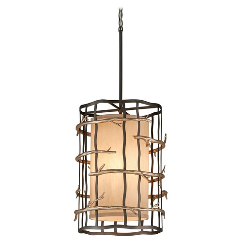 Troy Lighting Adirondack 20.75-Inch High Pendant in Graphite & Silver by Troy Lighting F2883