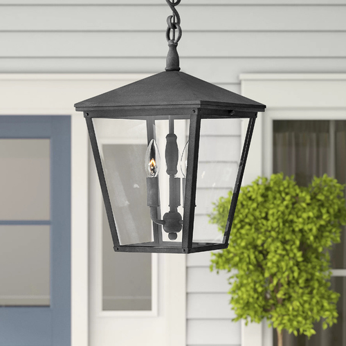 Hinkley Trellis LED Outdoor Hanging Light in Aged Zinc by Hinkley Lighting 1432DZ-LL