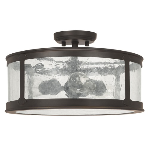 Capital Lighting Dylan 16-Inch Outdoor Semi-Flush in Old Bronze by Capital Lighting 9567OB