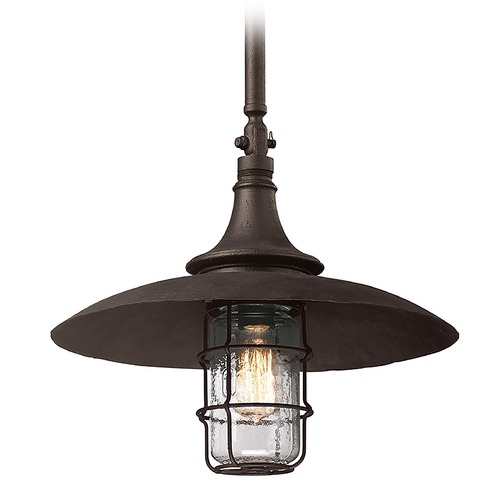Troy Lighting Allegany 16.25-Inch Wide Outdoor Pendant in Centennial Rust by Troy Lighting F3229