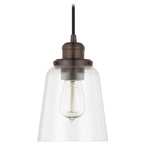 Capital Lighting Fallon 6-Inch Cone Pendant in Burnished Bronze by Capital Lighting 3718BB-135
