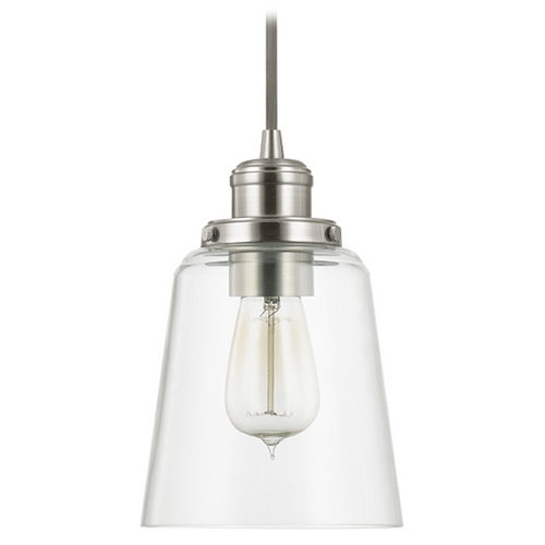Capital Lighting Fallon 6-Inch Cone Pendant in Brushed Nickel by Capital Lighting 3718BN-135