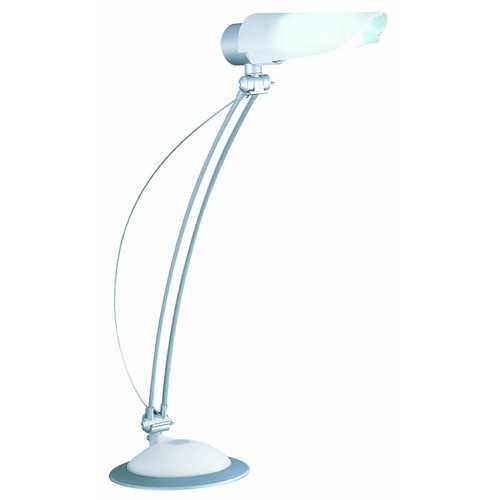 Lite Source Lgor Decorative Desk Lamp LSP-748SIL/WHT