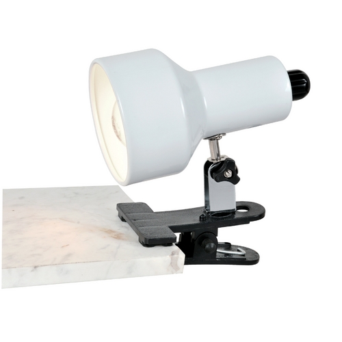 Lite Source Lighting Clip-On II White Clip-On Lamp by Lite Source Lighting LS-114WHT