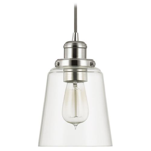 Capital Lighting Fallon 6-Inch Cone Pendant in Polished Nickel by Capital Lighting 3718PN-135