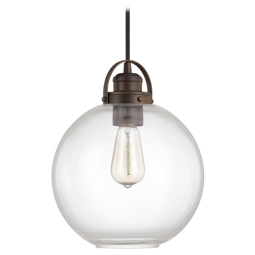 Capital Lighting Dean 10.25-Inch Pendant in Burnished Bronze by Capital Lighting 4641BB-136
