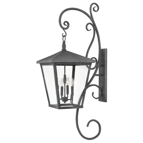 Hinkley Trellis 52-Inch LED Outdoor Wall Light in Aged Zinc by Hinkley Lighting 1439DZ-LL